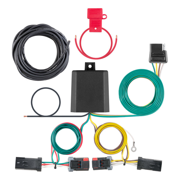 CURT 56344 Vehicle-Side Custom 4-Pin Trailer Wiring Harness, Fits Select Jeep Compass