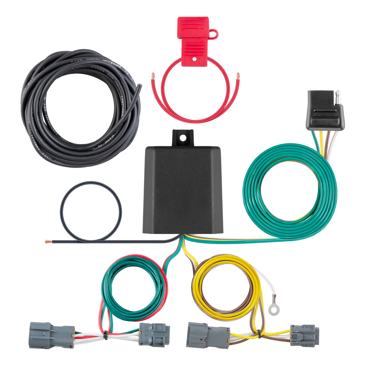 CURT 56347 Vehicle-Side Custom 4-Pin Trailer Wiring Harness, Fits Select Hyundai Entourage, Kia Sedona