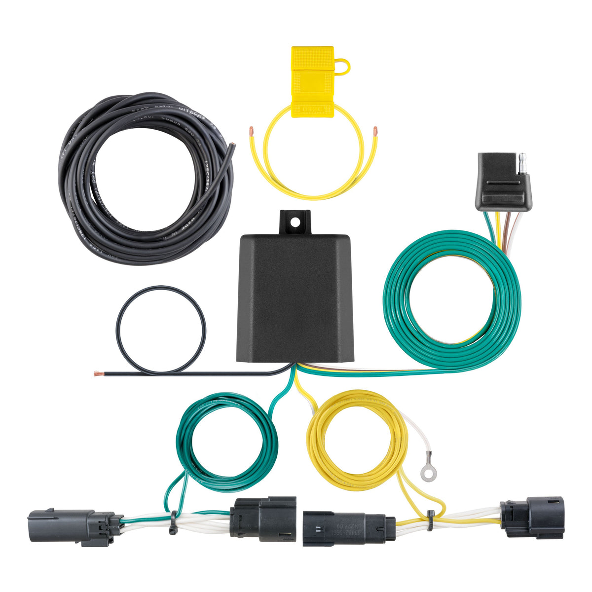 CURT 56351 Vehicle-Side Custom 4-Pin Trailer Wiring Harness, Fits Select Ford Fusion