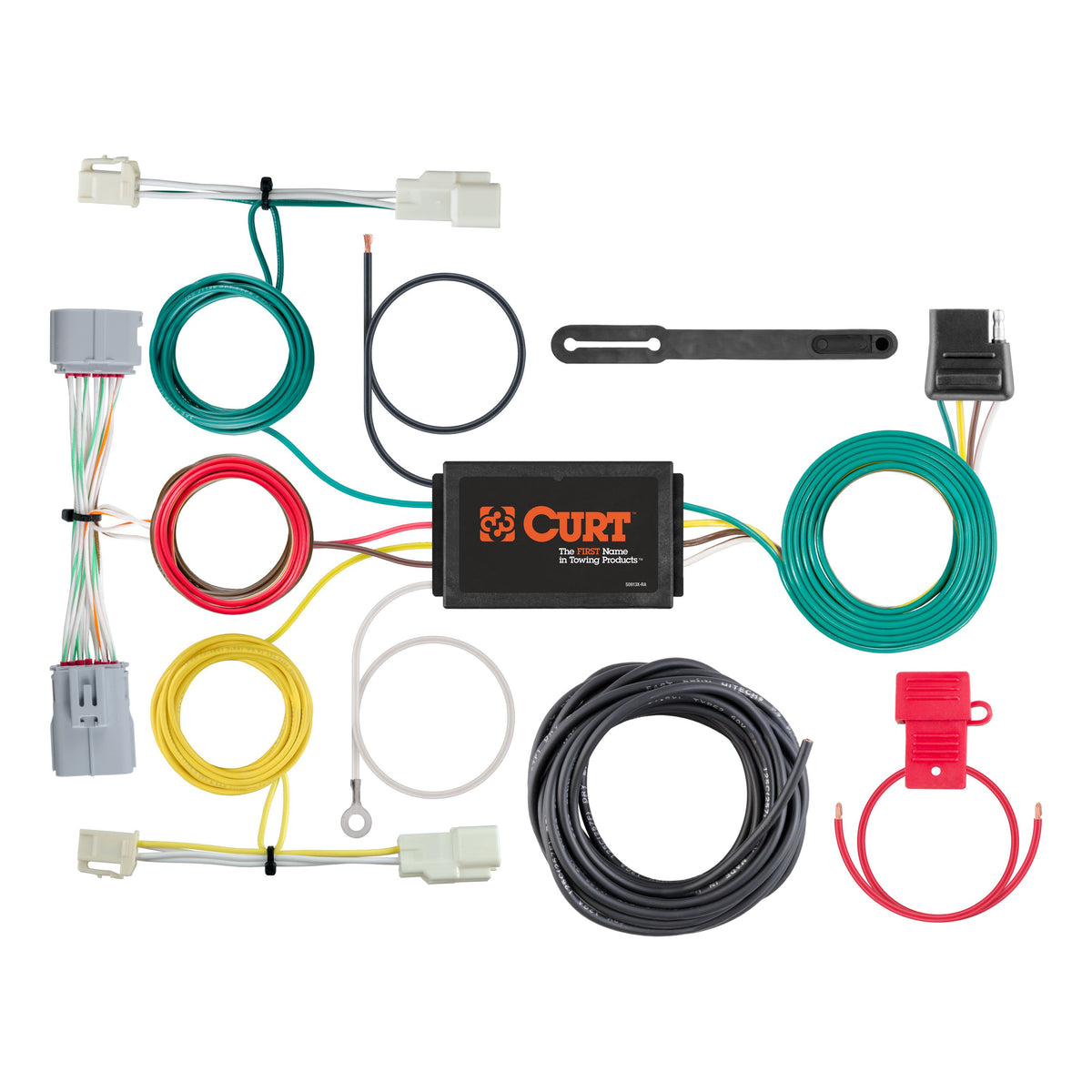 CURT 56353 Vehicle-Side Custom 4-Pin Trailer Wiring Harness, Fits Select Toyota Prius