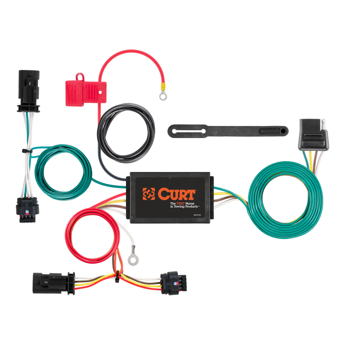 CURT 56354 Vehicle-Side Custom 4-Pin Trailer Wiring Harness, Fits Select Chevrolet Cruze
