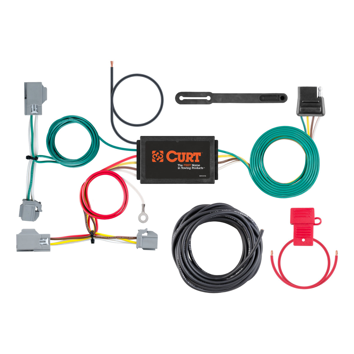 CURT 56355 Vehicle-Side Custom 4-Pin Trailer Wiring Harness, Fits Select Volvo XC60