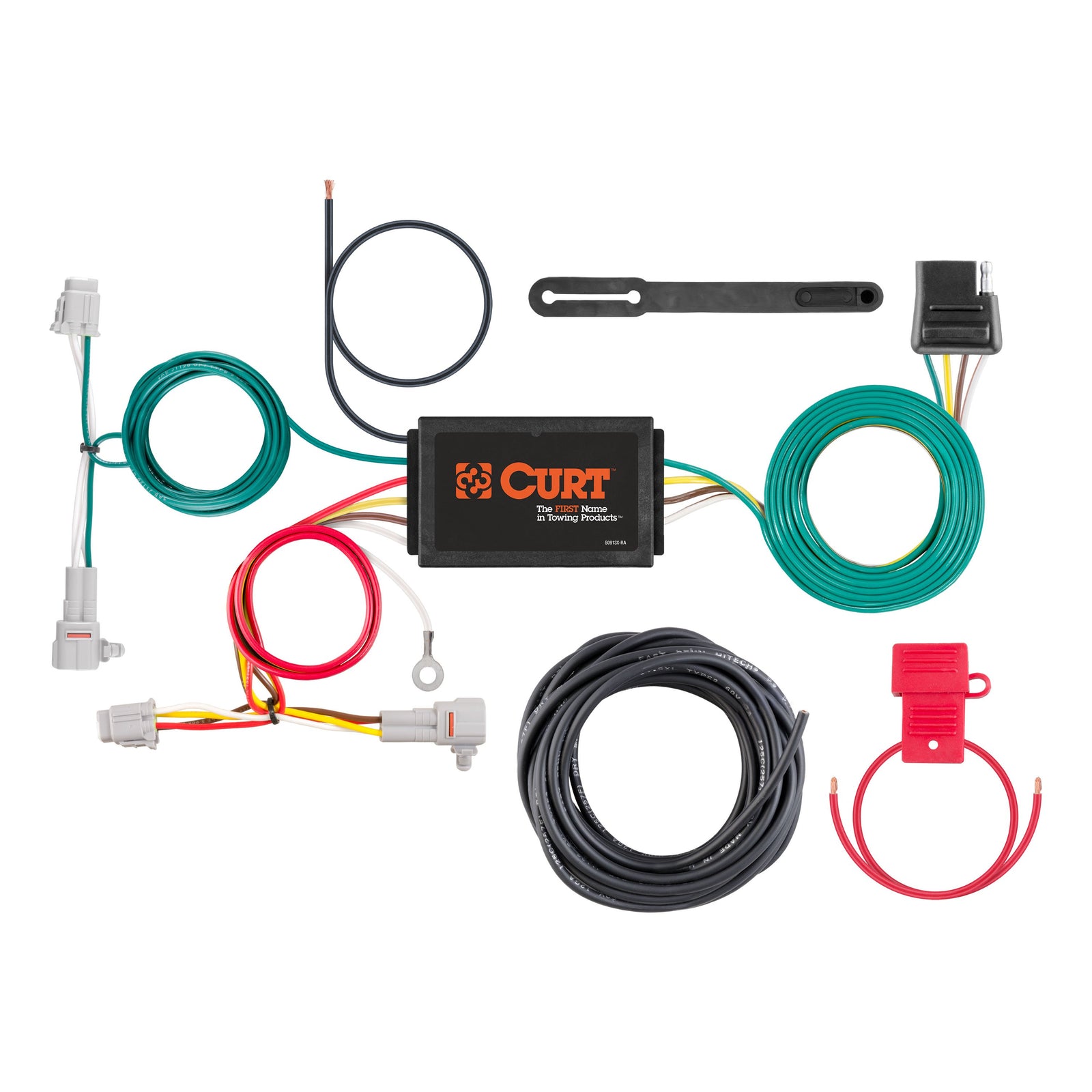CURT 56367 Vehicle-Side Custom 4-Pin Trailer Wiring Harness, Fits Select Subaru Impreza