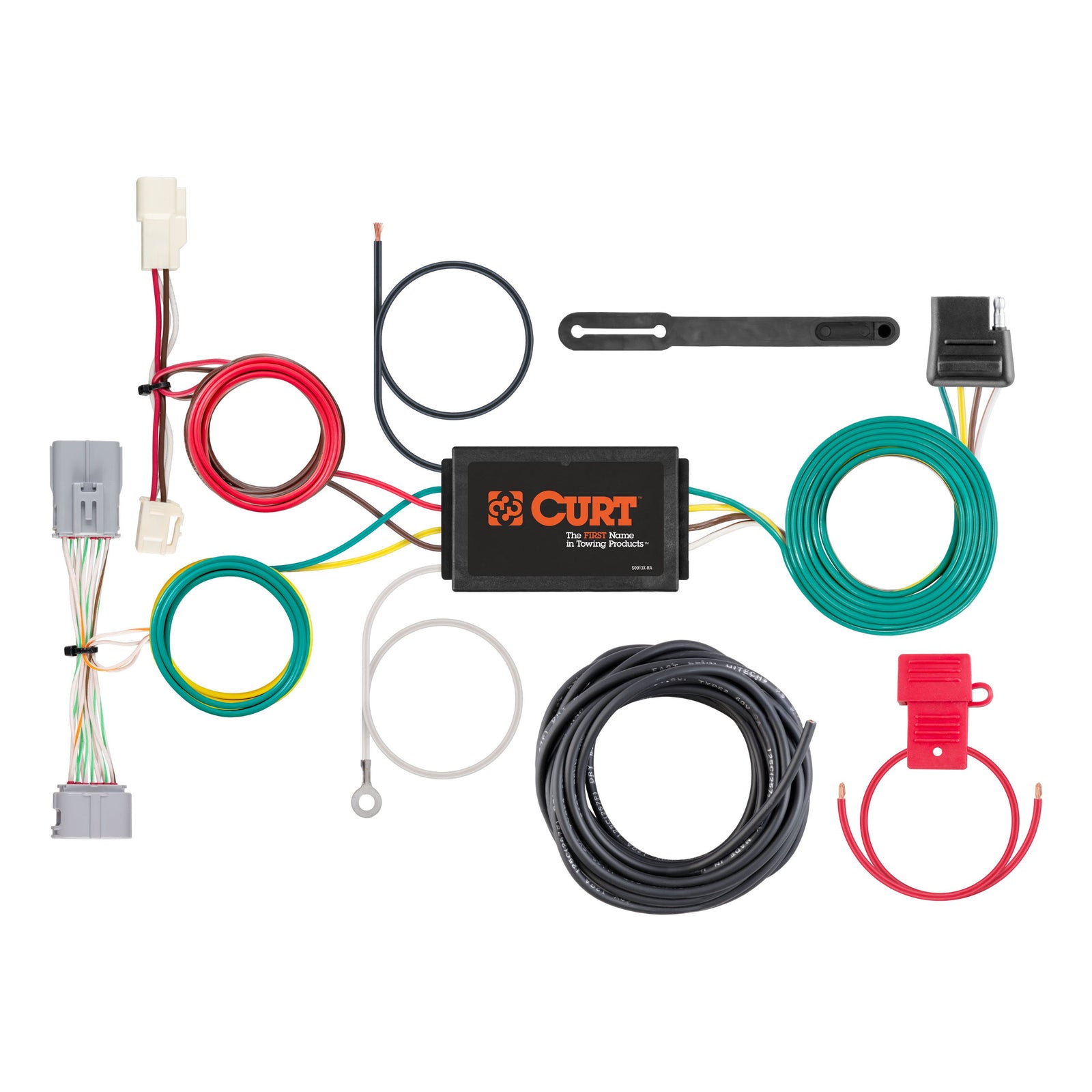 CURT 56371 Vehicle-Side Custom 4-Pin Trailer Wiring Harness, Fits Select Toyota Prius Prime
