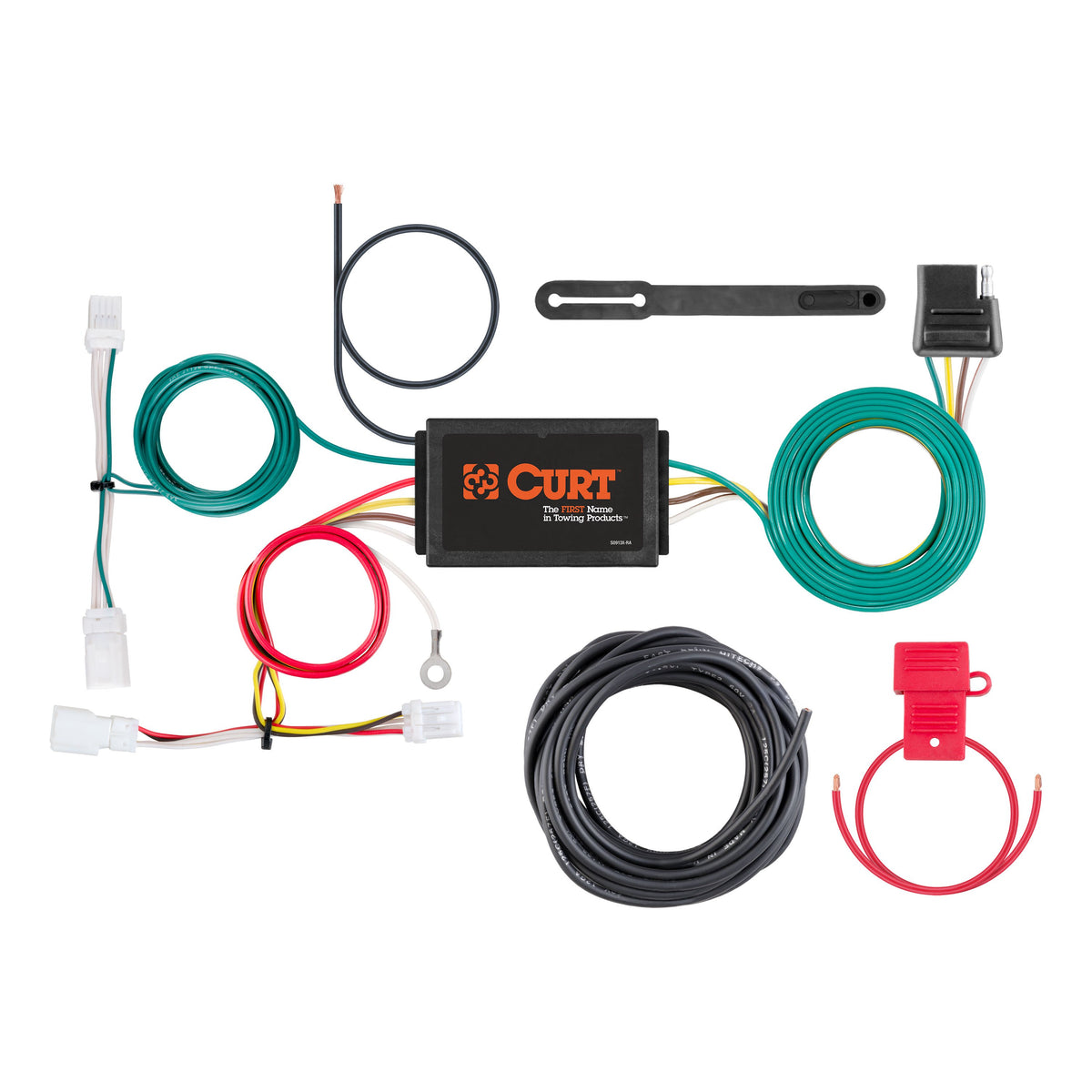 CURT 56376 Vehicle-Side Custom 4-Pin Trailer Wiring Harness, Fits Select Kia Niro