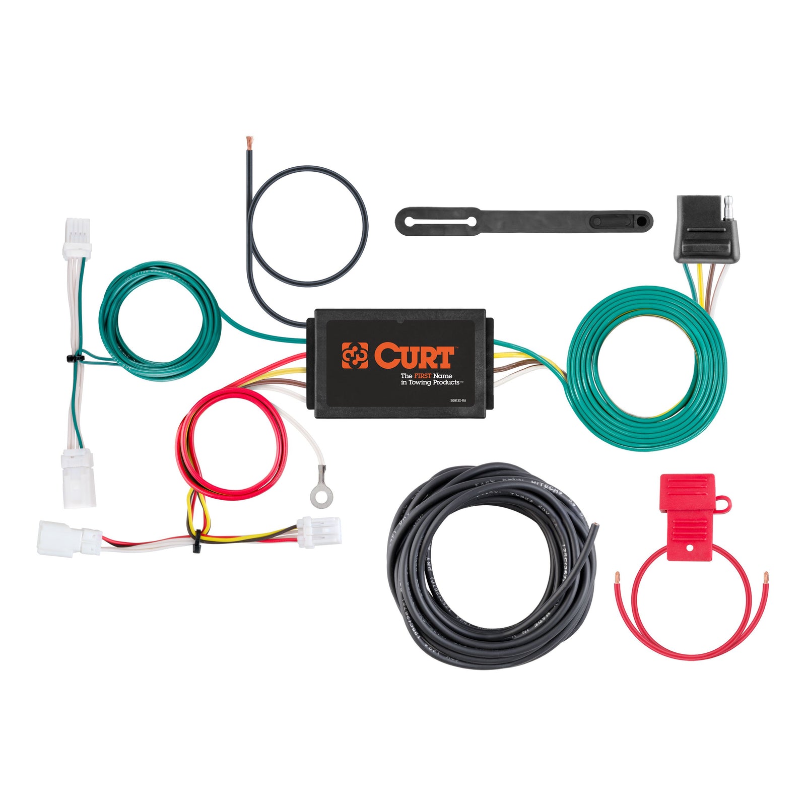 CURT 56376 Vehicle-Side Custom 4-Pin Trailer Wiring Harness, Fits Select Kia Niro