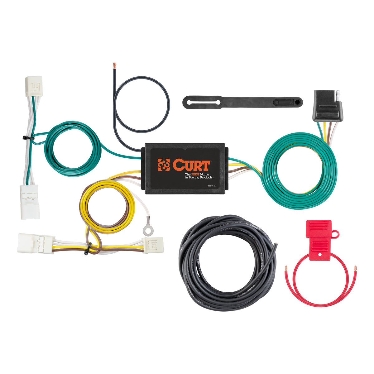 CURT 56381 Vehicle-Side Custom 4-Pin Trailer Wiring Harness, Fits Select Hyundai Ioniq