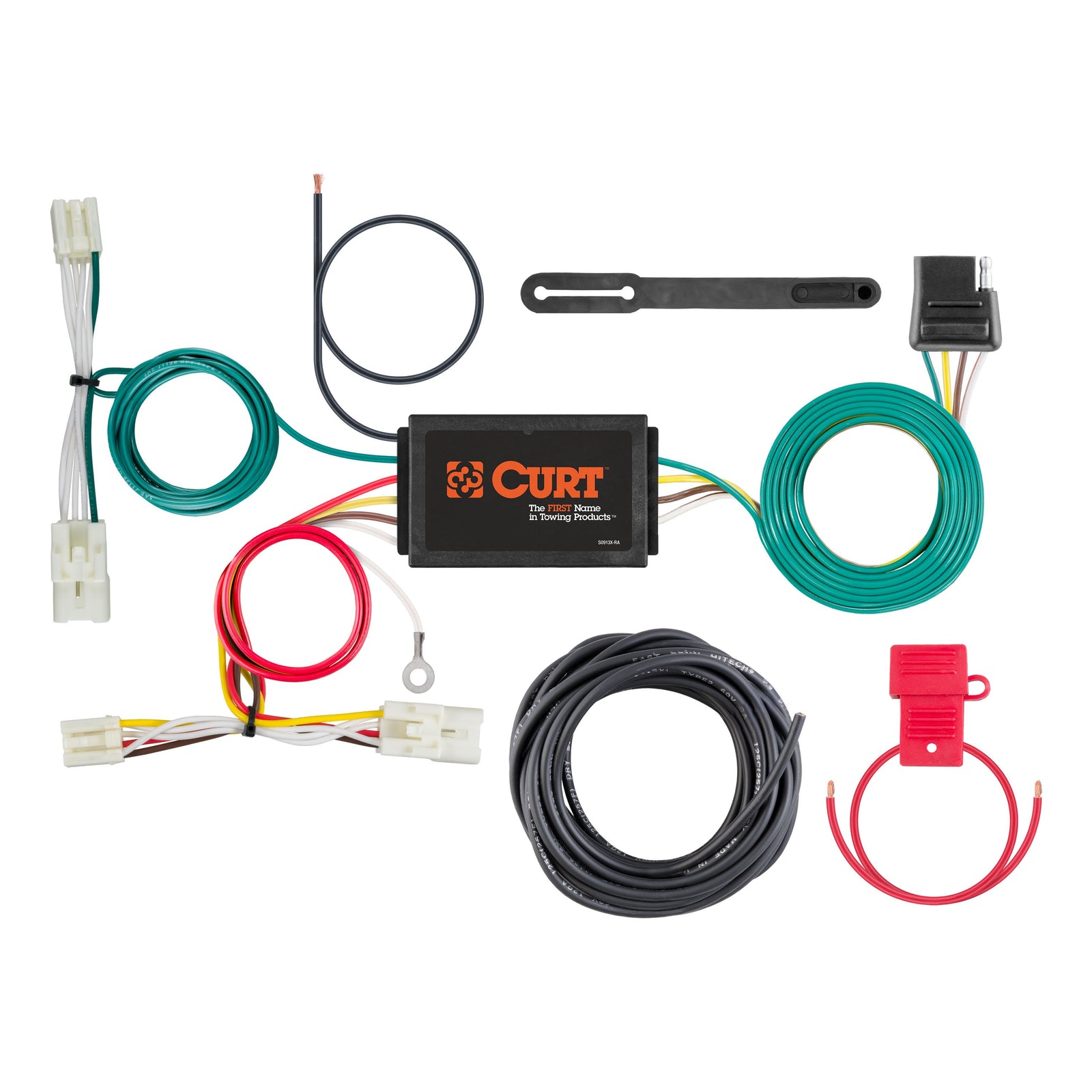 CURT 56390 Vehicle-Side Custom 4-Pin Trailer Wiring Harness, Fits Select Hyundai Sonata