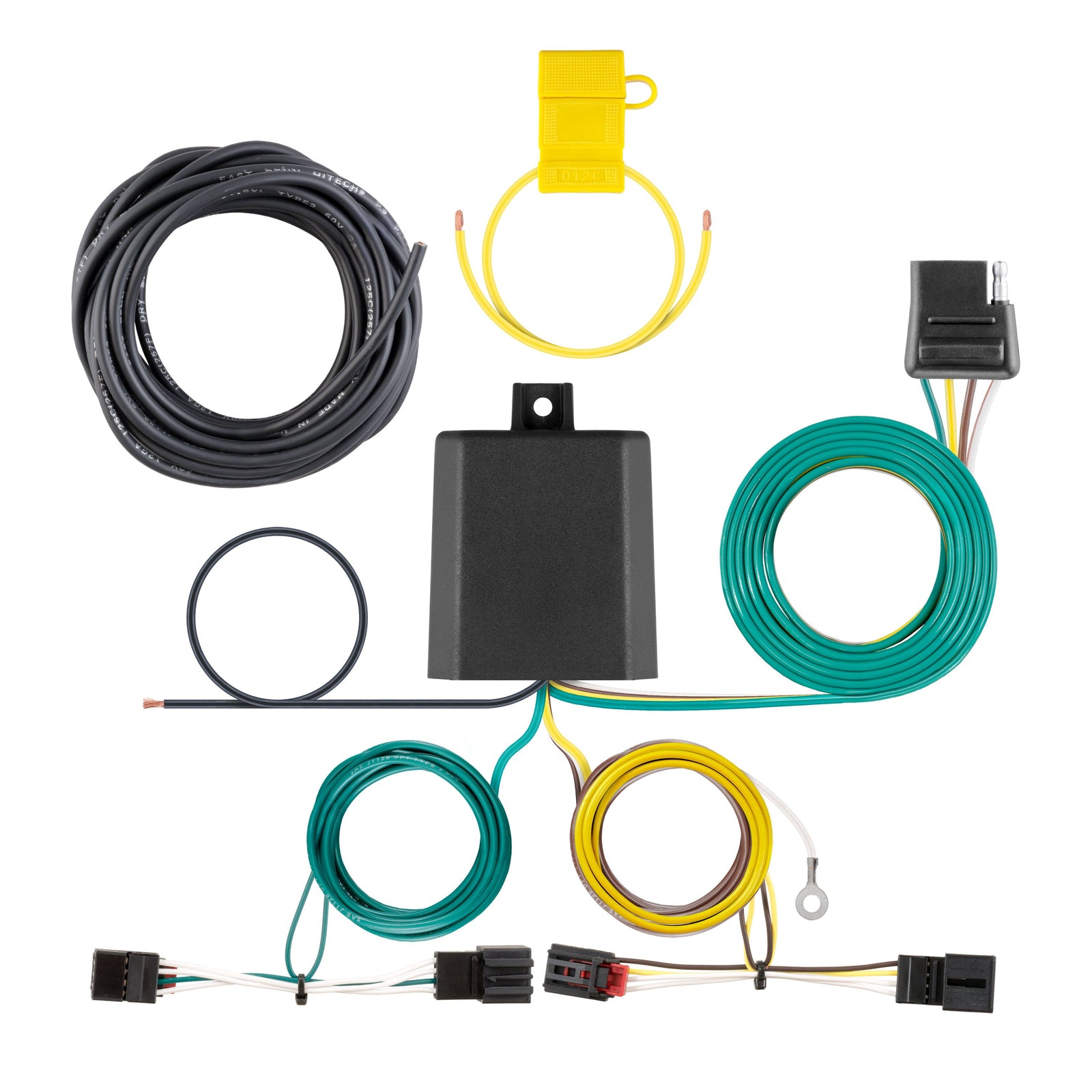 CURT 56391 Vehicle-Side Custom 4-Pin Trailer Wiring Harness, Fits Select Volkswagen Golf Alltrack