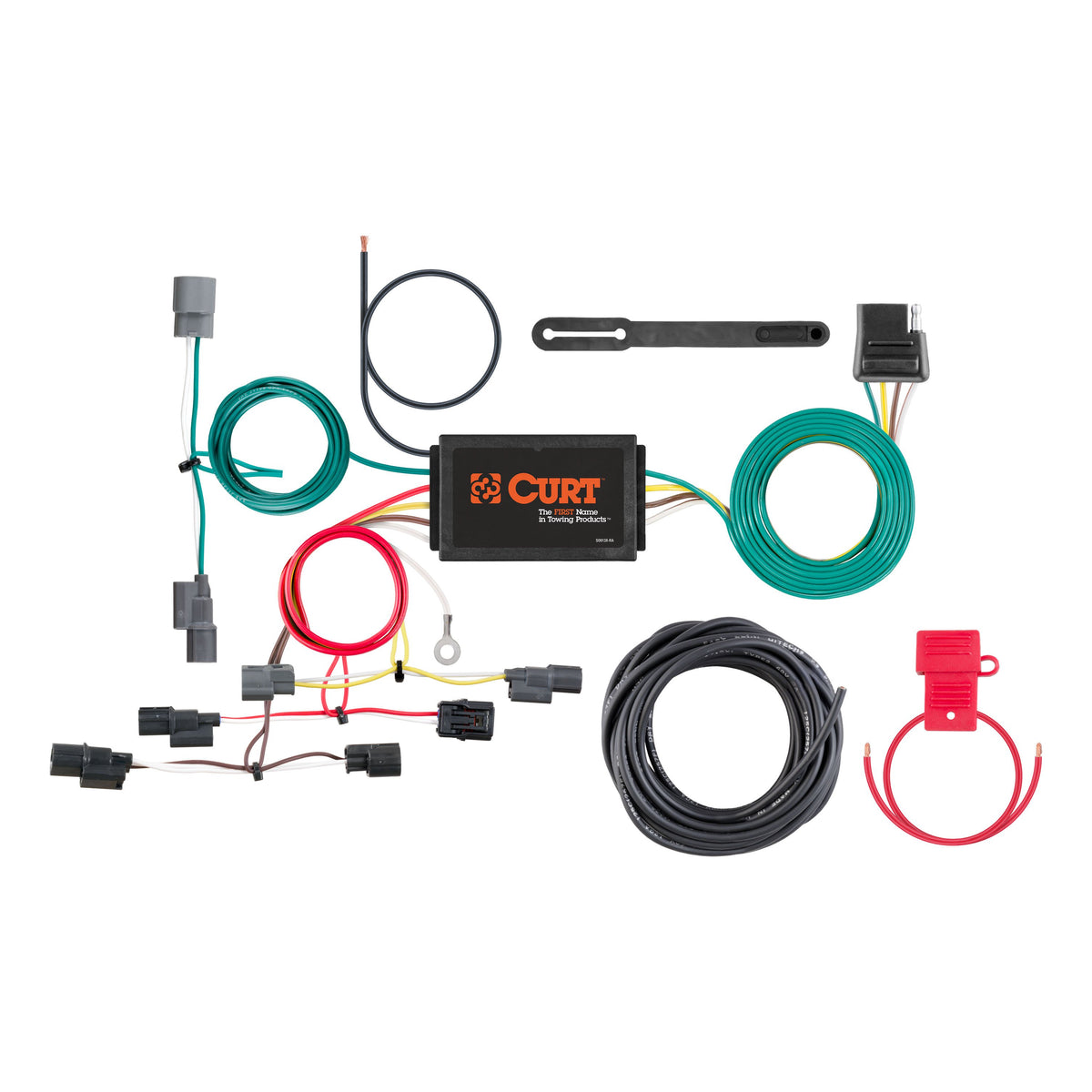 CURT 56396 Vehicle-Side Custom 4-Pin Trailer Wiring Harness, Fits Select Honda Civic