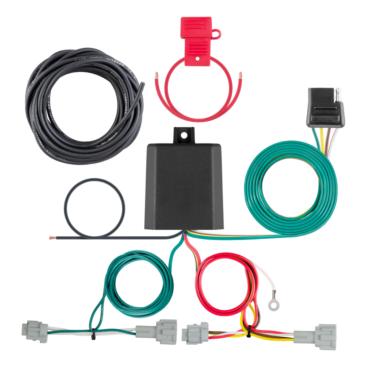 CURT 56397 Vehicle-Side Custom 4-Pin Trailer Wiring Harness, Fits Select Nissan Rogue Sport
