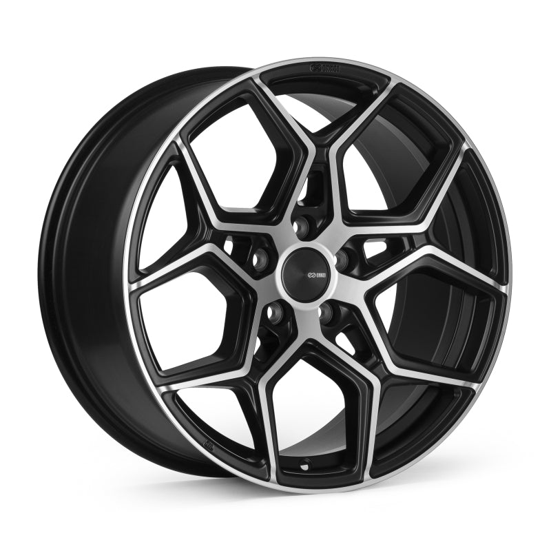 Enkei Quest 20x9 / 5x114.3 BP / ET40 / 64.1mm Bore - Matte Black Machining Wheel - 556-290-6540BKM