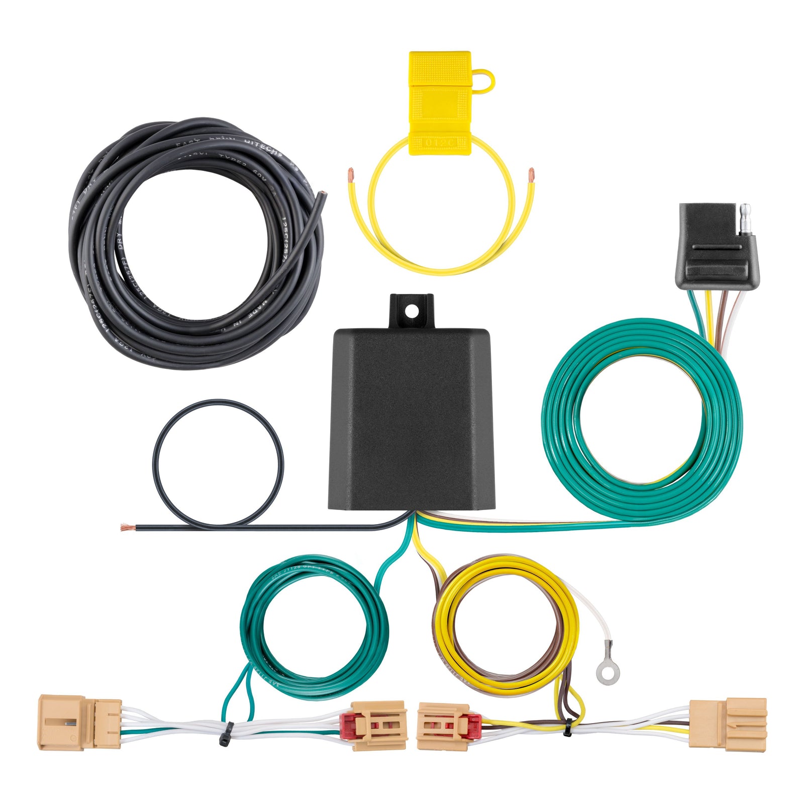 CURT 56403 Vehicle-Side Custom 4-Pin Trailer Wiring Harness, Fits Select Volkswagen Tiguan