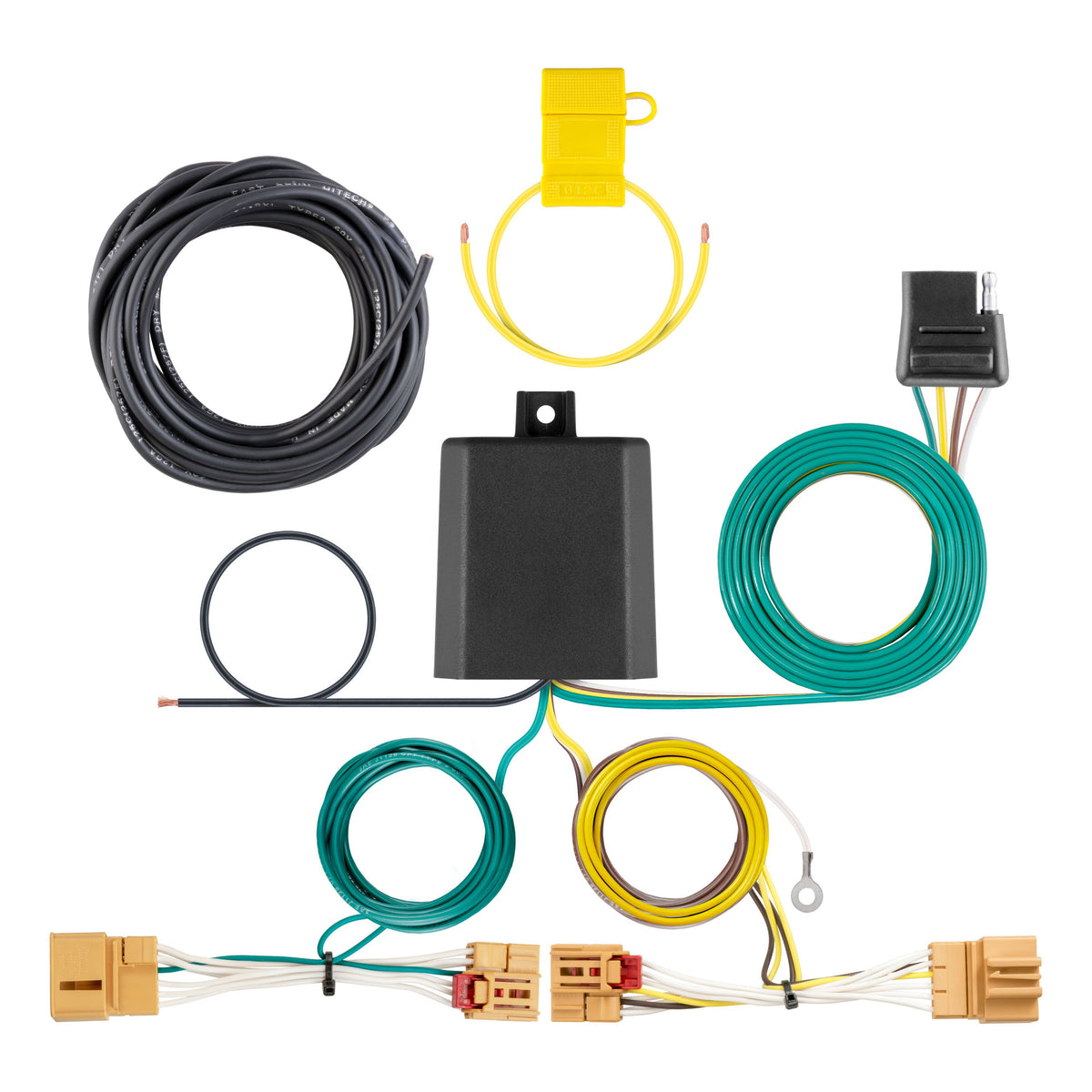 CURT 56405 Vehicle-Side Custom 4-Pin Trailer Wiring Harness, Fits Select Volkswagen Golf GTI
