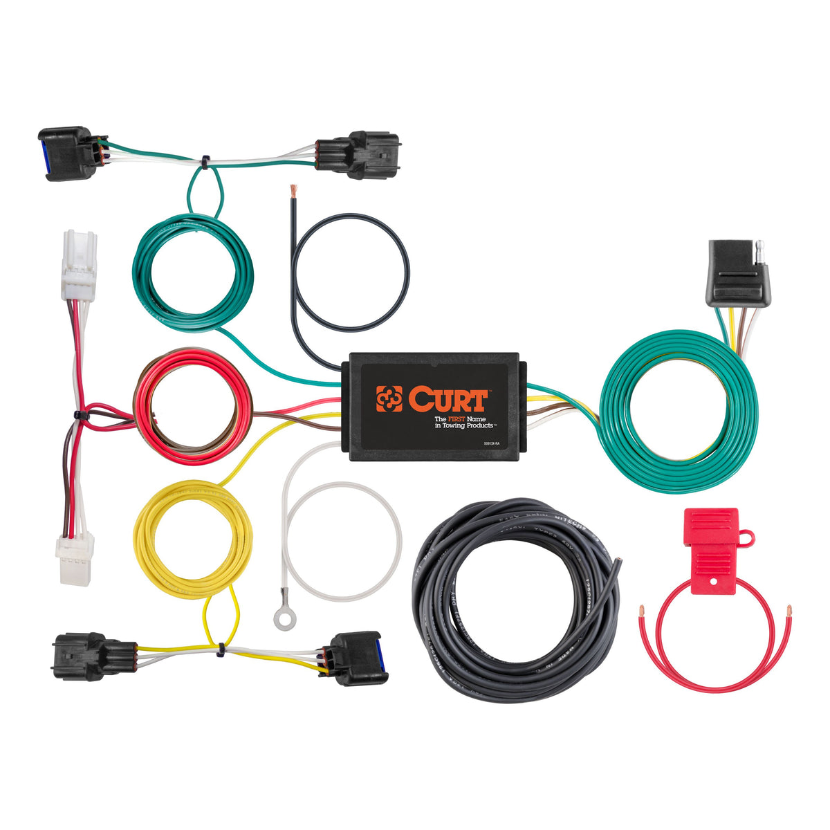 CURT 56409 Vehicle-Side Custom 4-Pin Trailer Wiring Harness, Fits Select Hyundai Kona