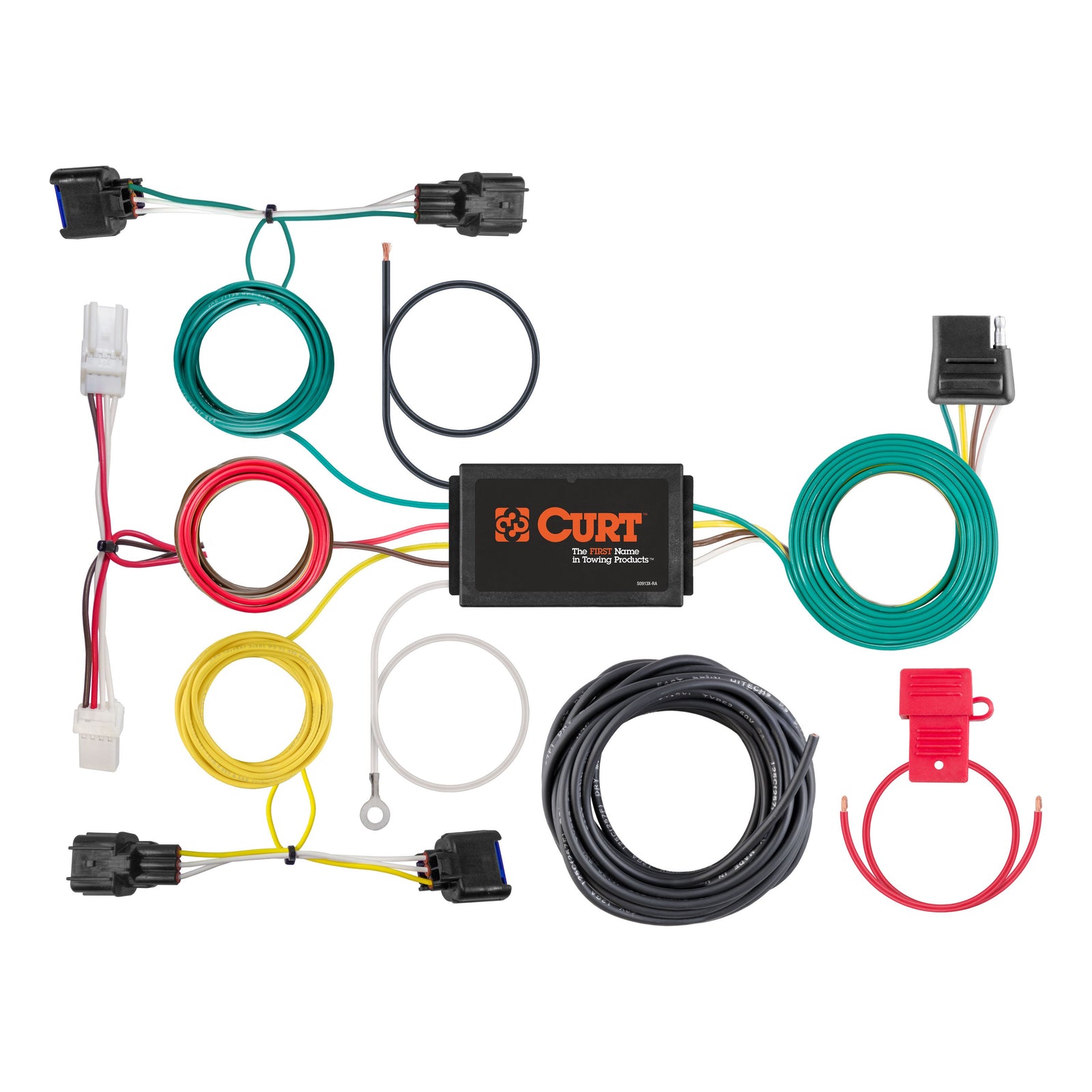 CURT 56409 Vehicle-Side Custom 4-Pin Trailer Wiring Harness, Fits Select Hyundai Kona