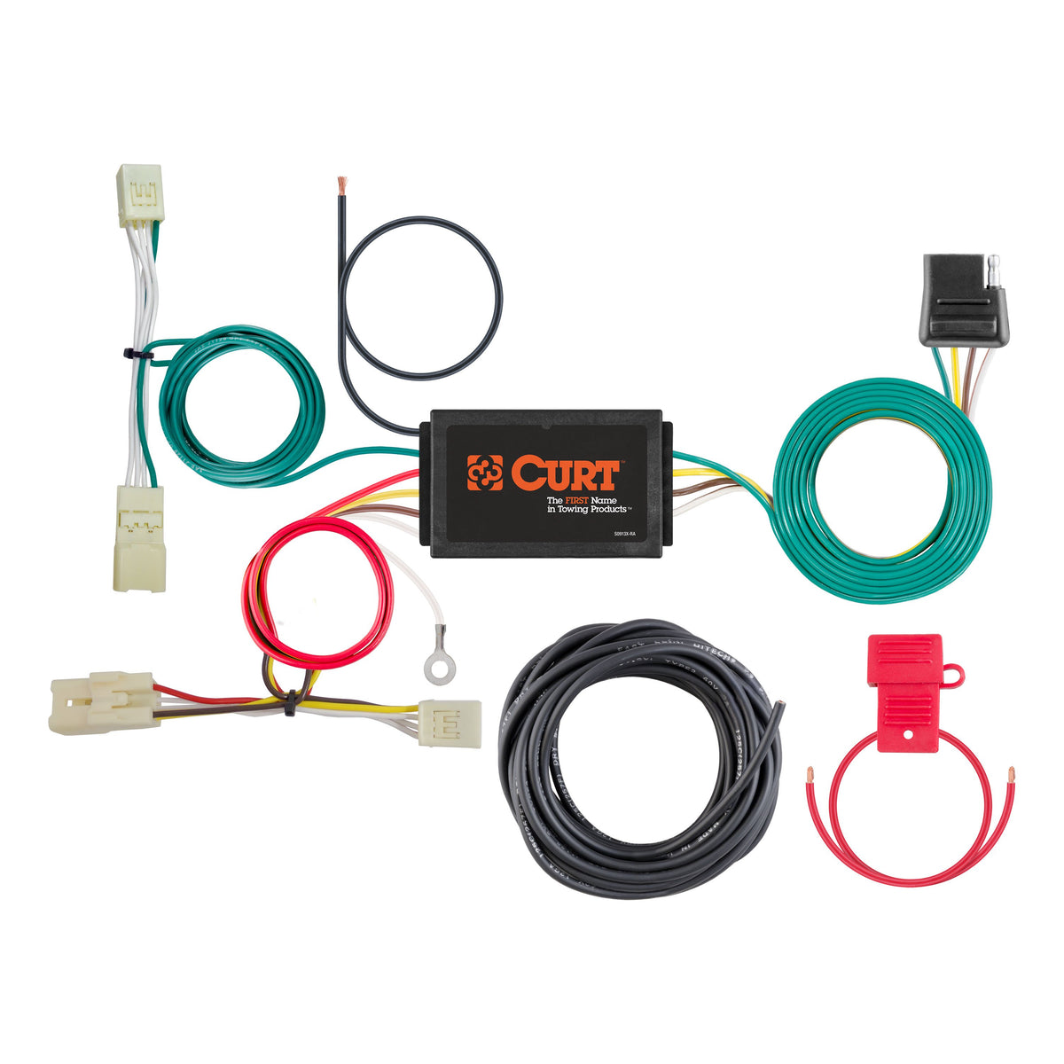 CURT 56410 Vehicle-Side Custom 4-Pin Trailer Wiring Harness, Fits Select Kia Forte, Koup
