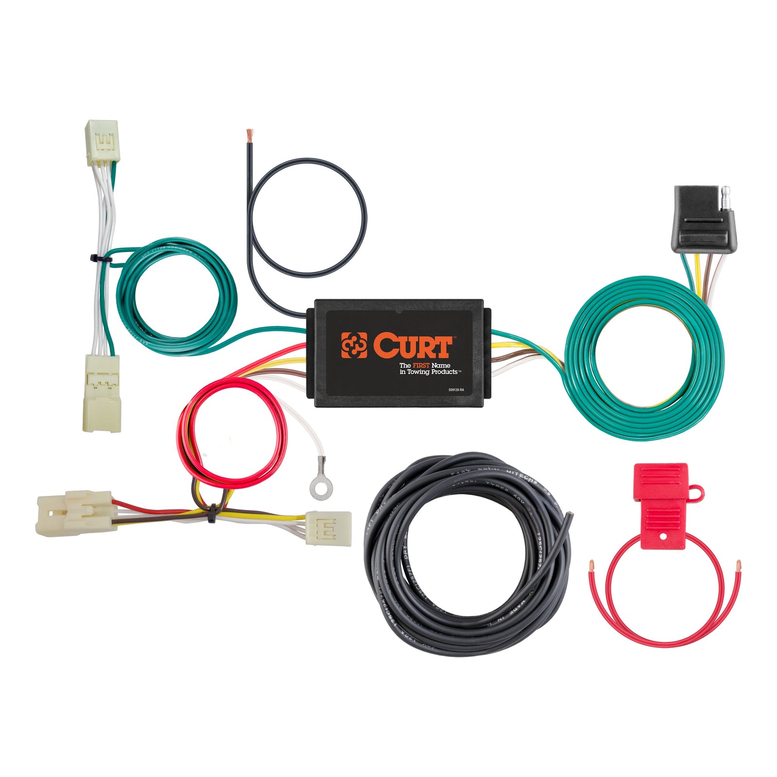 CURT 56410 Vehicle-Side Custom 4-Pin Trailer Wiring Harness, Fits Select Kia Forte, Koup