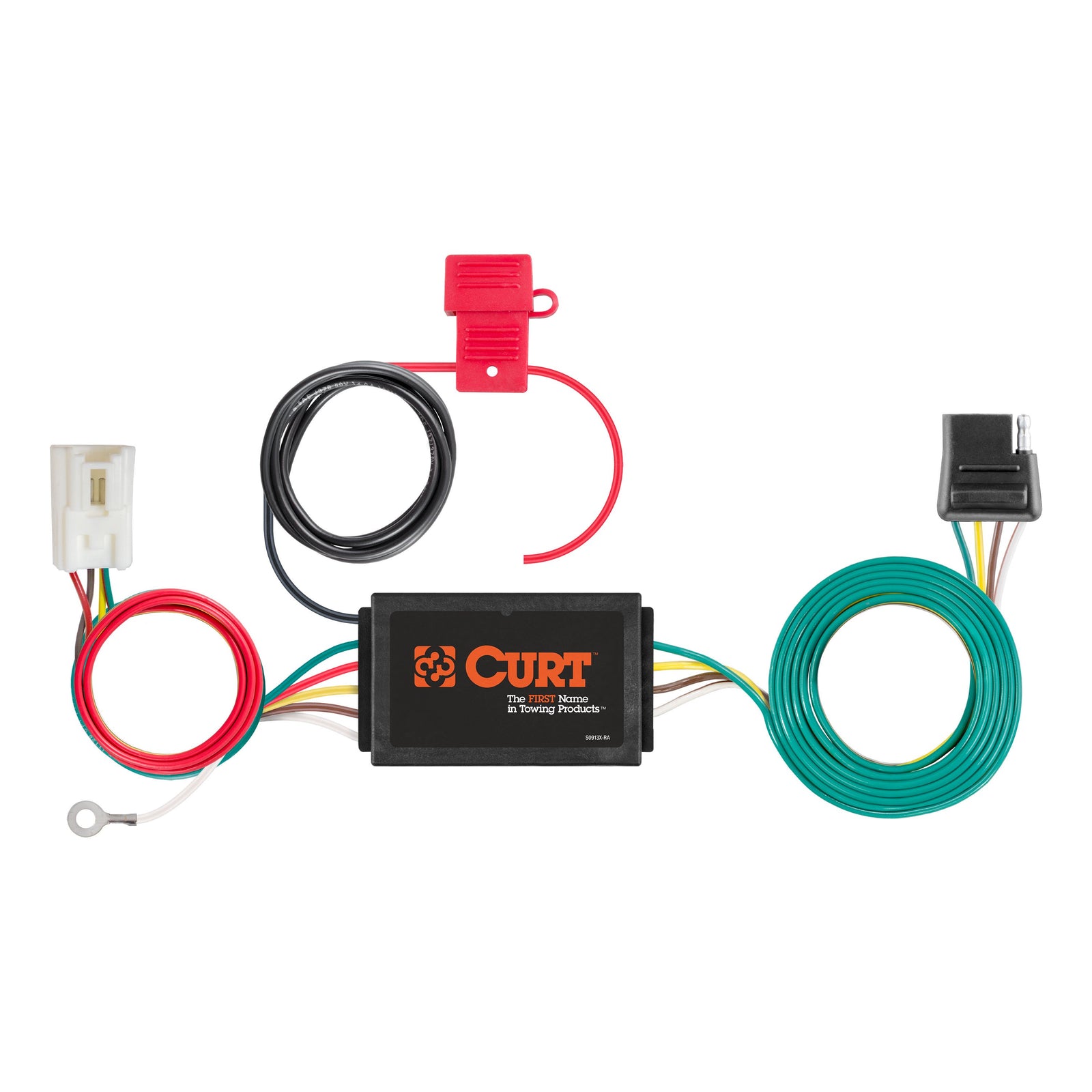 CURT 56412 Vehicle-Side Custom 4-Pin Trailer Wiring Harness, Fits Select Mitsubishi Outlander PHEV