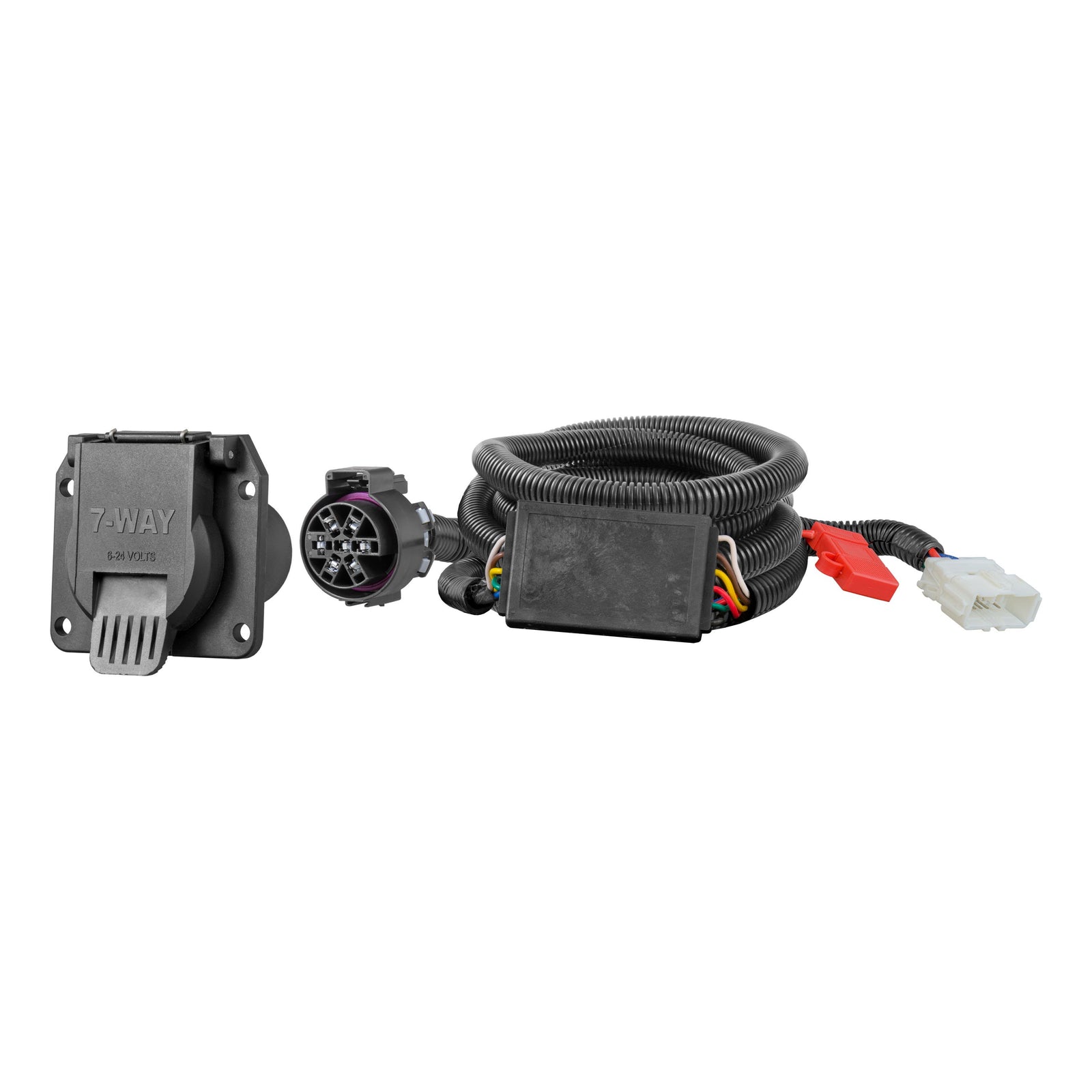 CURT 56421 Vehicle-Side Custom RV Blade 7-Pin Trailer Wiring Harness, Fits Select Honda Pilot, Passport