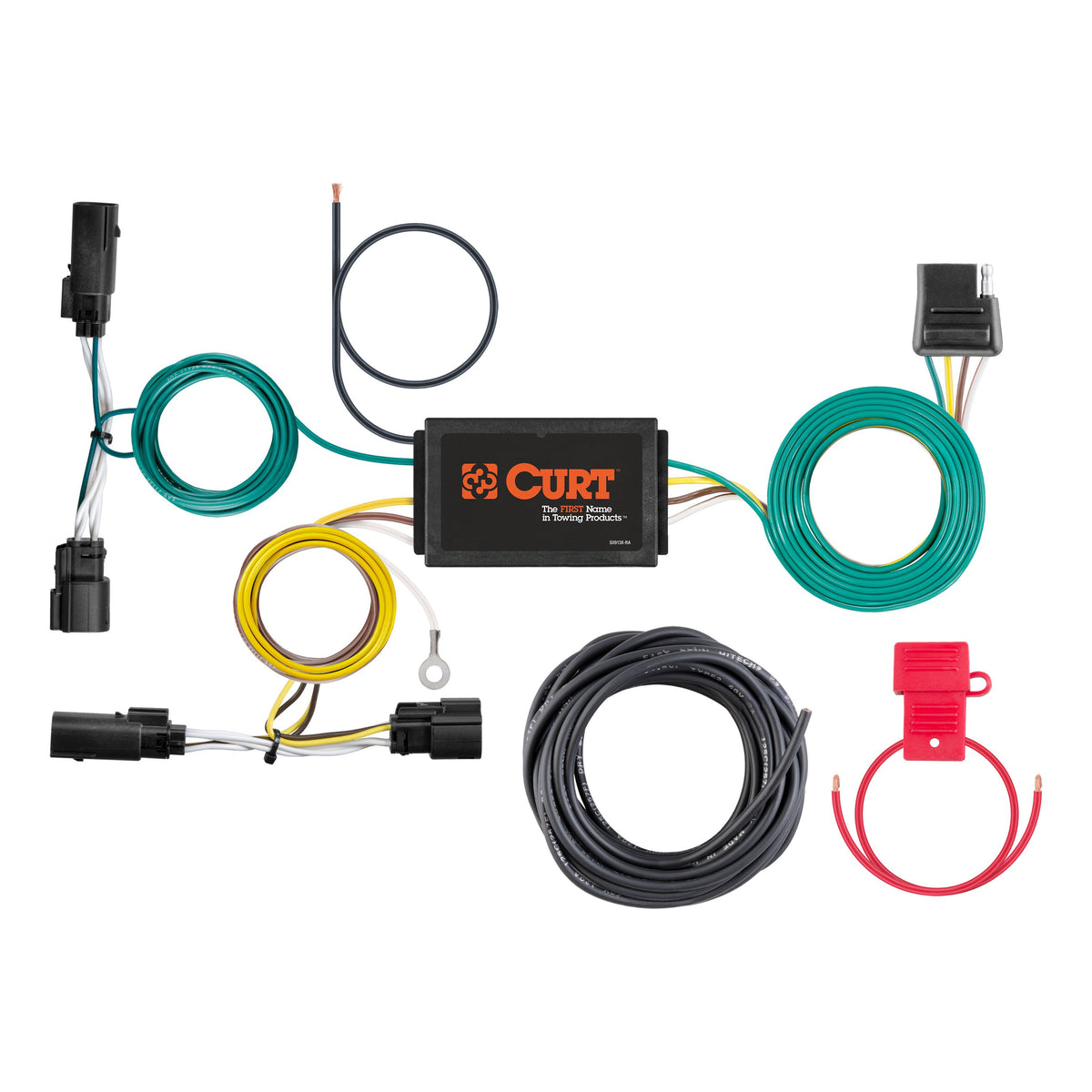 CURT 56432 Vehicle-Side Custom 4-Pin Trailer Wiring Harness, Fits Select Ford Escape