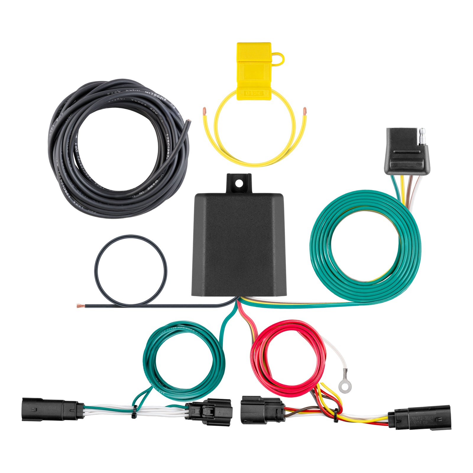 CURT 56437 Vehicle-Side Custom 4-Pin Trailer Wiring Harness, Fits Select Ford Edge Titanium