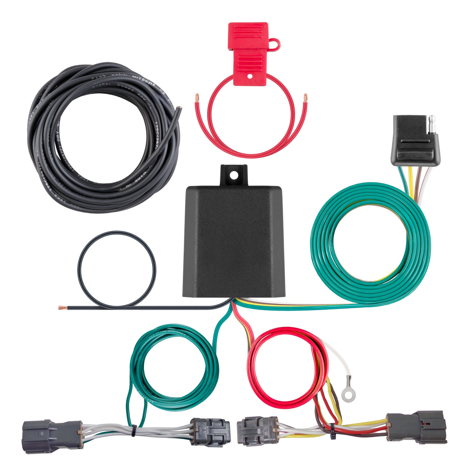 CURT 56442 Vehicle-Side Custom 4-Pin Trailer Wiring Harness, Fits Select Hyundai Entourage, Kia Sedona, Seltos