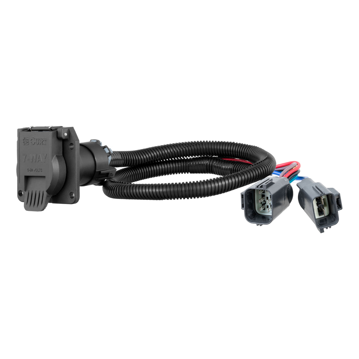 CURT 56443 Vehicle-Side Custom RV Blade 7-Pin Trailer Wiring Harness, Fits Select Ford F-250, F-350, F-450, F-550, F-650 Super Duty
