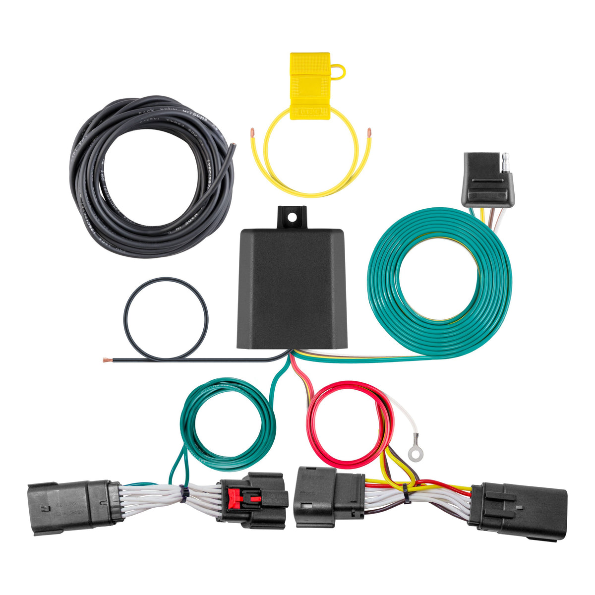 CURT 56446 Vehicle-Side Custom 4-Pin Trailer Wiring Harness, Fits Select Lincoln Nautilus