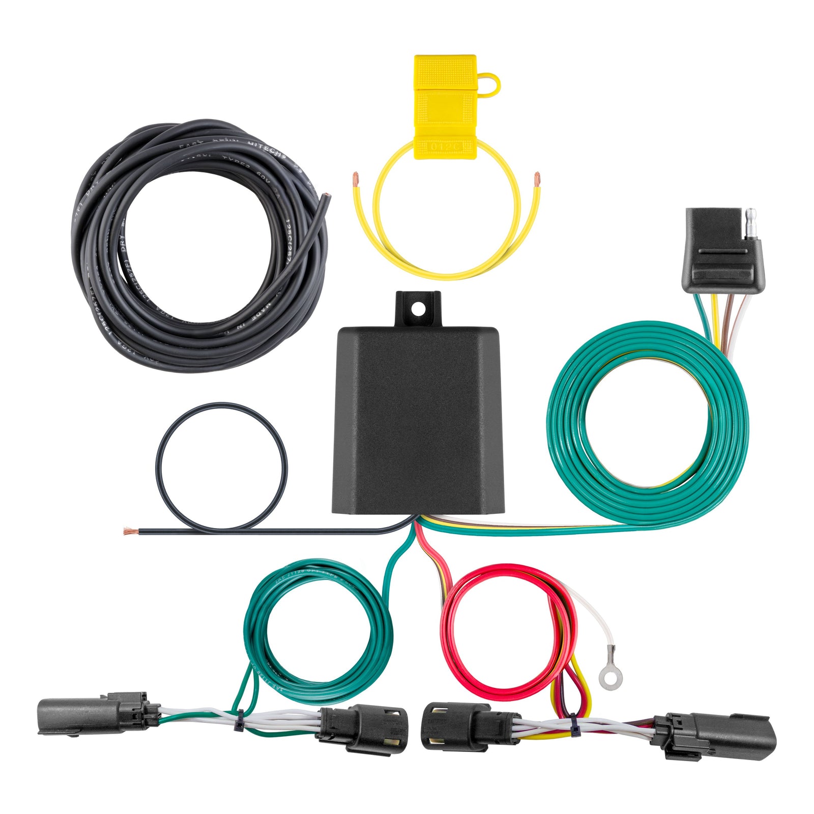 CURT 56448 Vehicle-Side Custom 4-Pin Trailer Wiring Harness, Fits Select Ford Escape