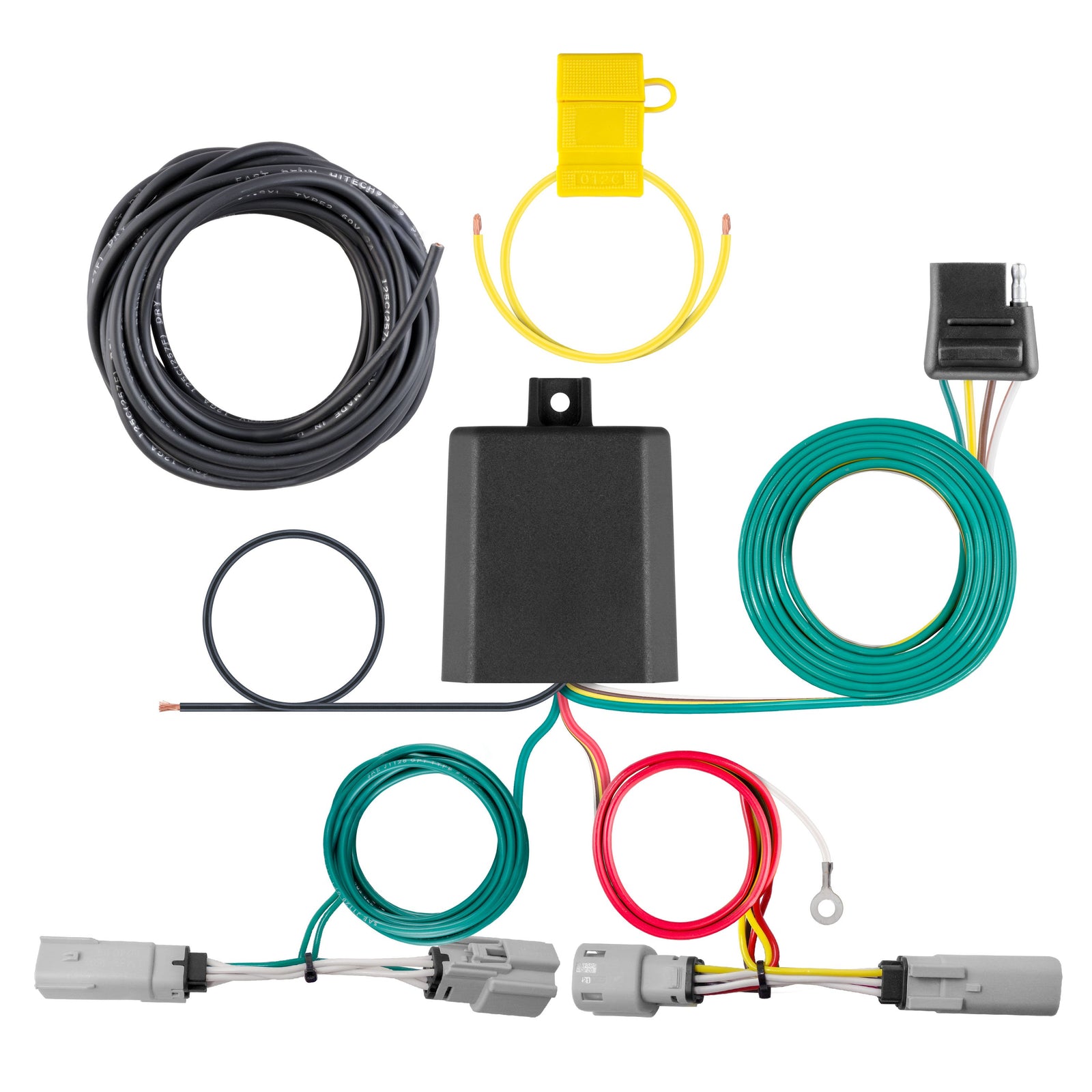 CURT 56453 Vehicle-Side Custom 4-Pin Trailer Wiring Harness, Fits Select Lincoln Aviator
