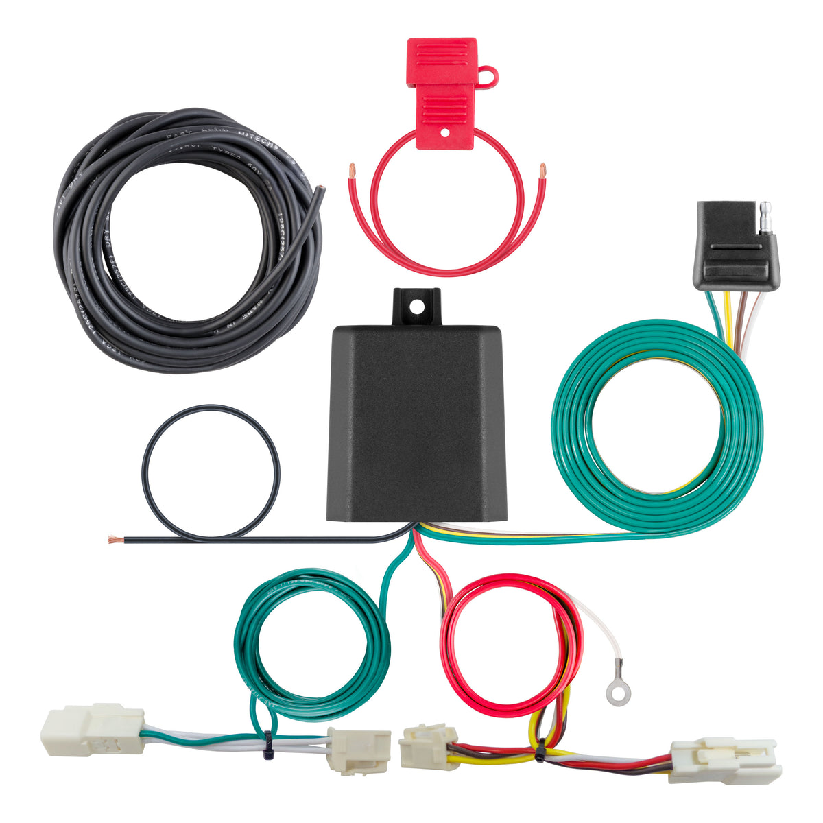 CURT 56454 Vehicle-Side Custom 4-Pin Trailer Wiring Harness, Fits Select Toyota Corolla