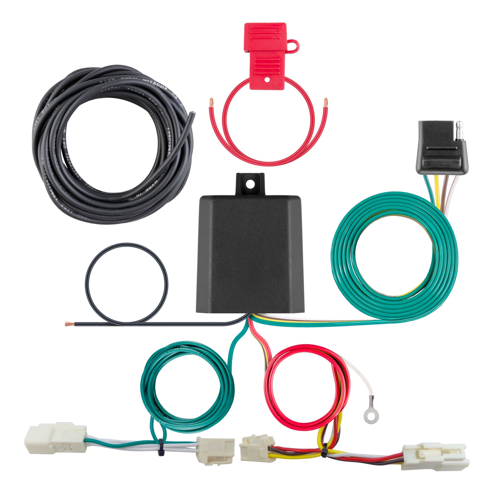 CURT 56454 Vehicle-Side Custom 4-Pin Trailer Wiring Harness, Fits Select Toyota Corolla