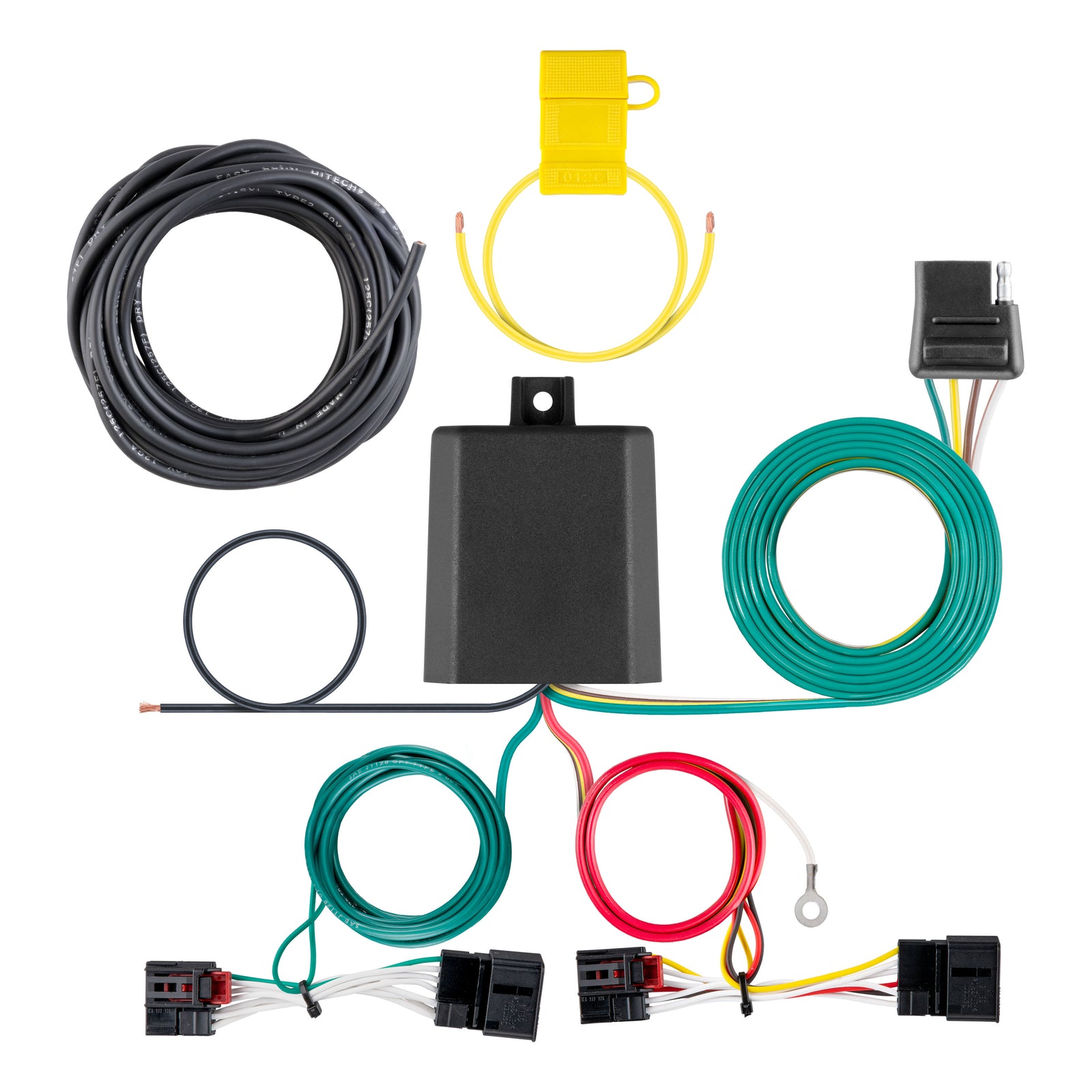CURT 56464 Vehicle-Side Custom 4-Pin Trailer Wiring Harness, Fits Select Volkswagen Atlas