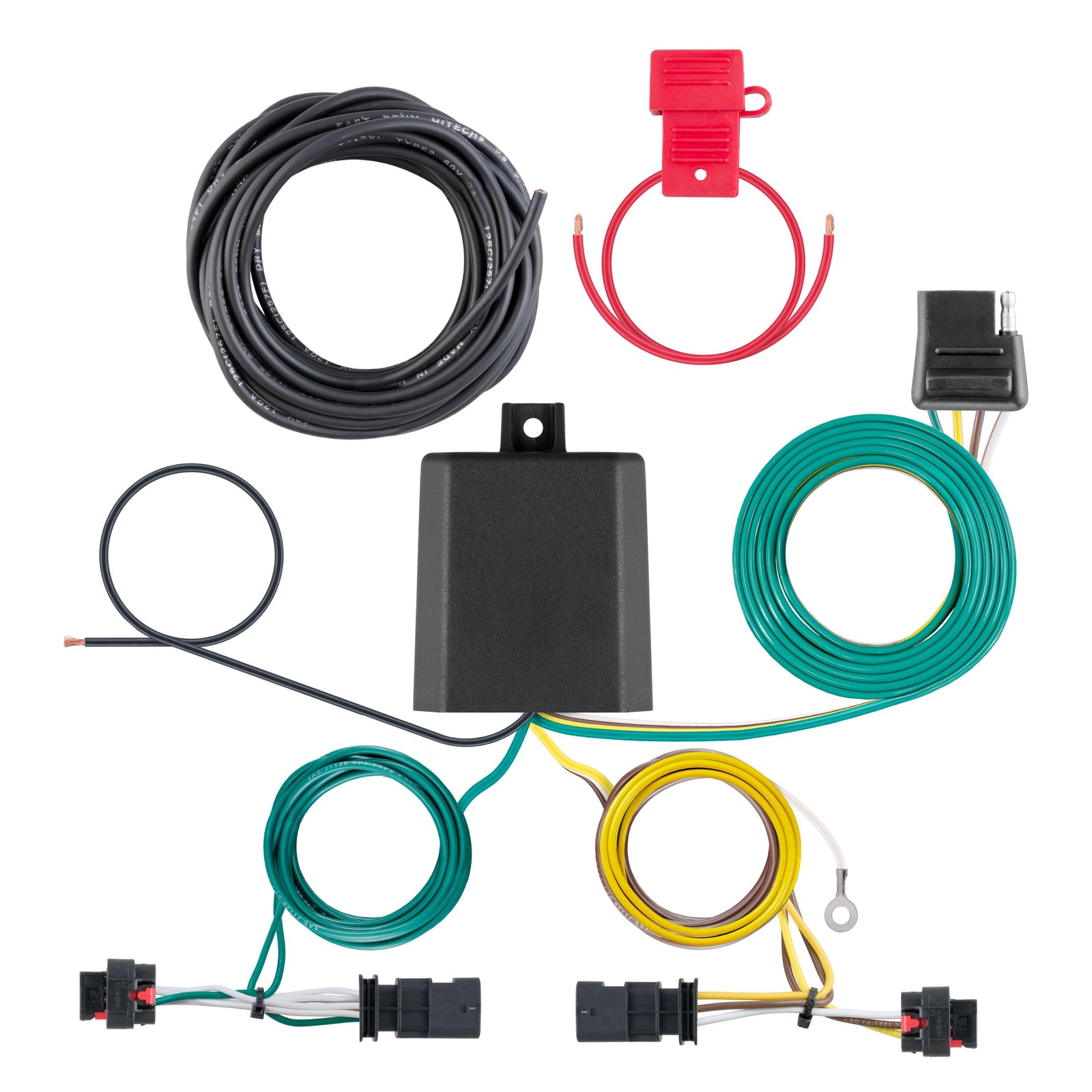 CURT 56472 Vehicle-Side Custom 4-Pin Trailer Wiring Harness, Fits Select Jeep Compass