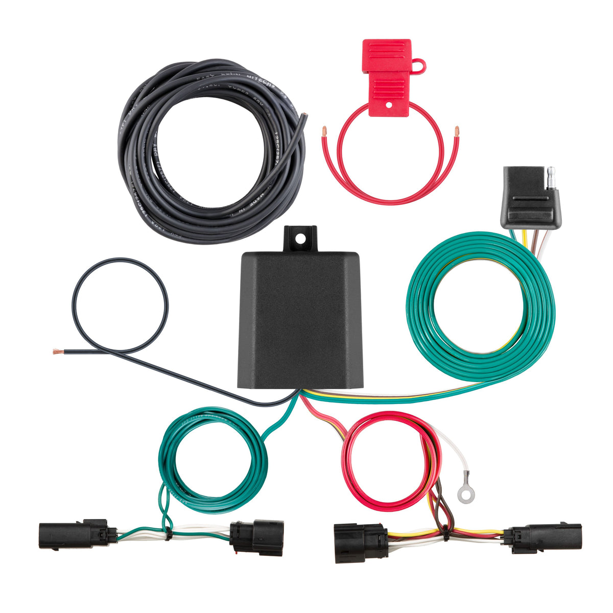 CURT 56481 Vehicle-Side Custom 4-Pin Trailer Wiring Harness, Fits Select Ford F-150 with LED Taillights