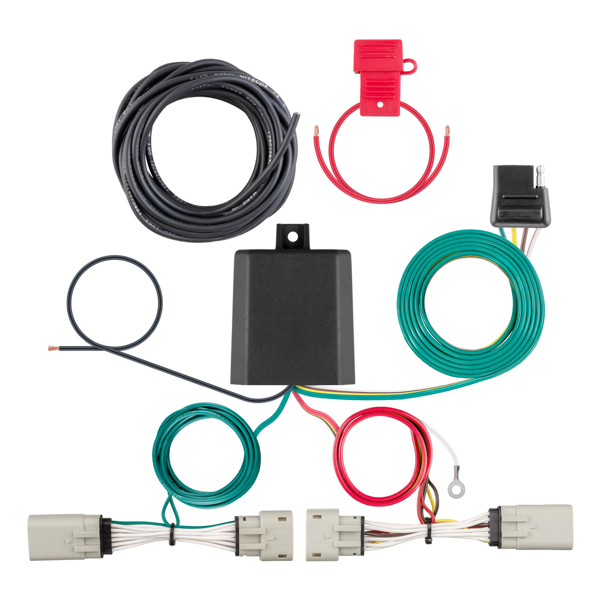 CURT 56486 Vehicle-Side Custom 4-Pin Trailer Wiring Harness, Fits Select Ford F-150 with LED Taillights