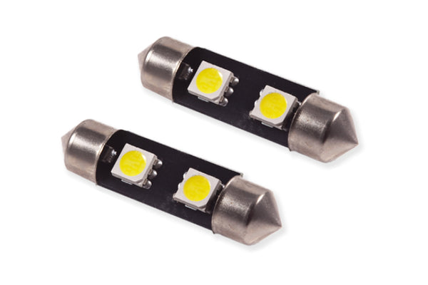 Diode Dynamics 36mm SMF2 LED Bulb Warm - White (Pair) - DD0079P for 2000-2015 Ford Focus - front view