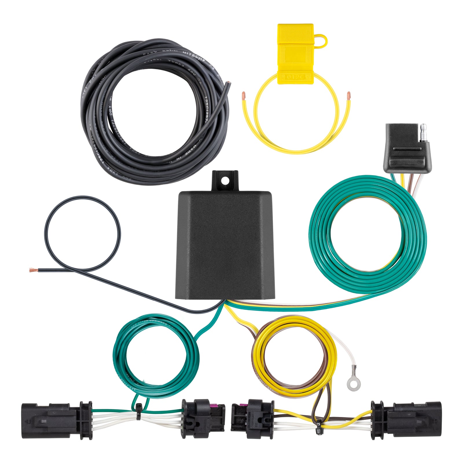 CURT 56498 Vehicle-Side Custom 4-Pin Trailer Wiring Harness, Fits Select Dodge Hornet