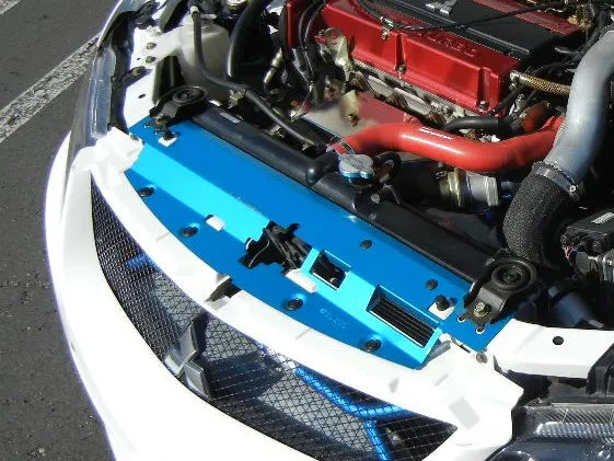 Cusco Radiator Cooling Plate CT9A Evo 8-9 *Blue* - 565 003 AL for 2003-2007 Mitsubishi Lancer - front view