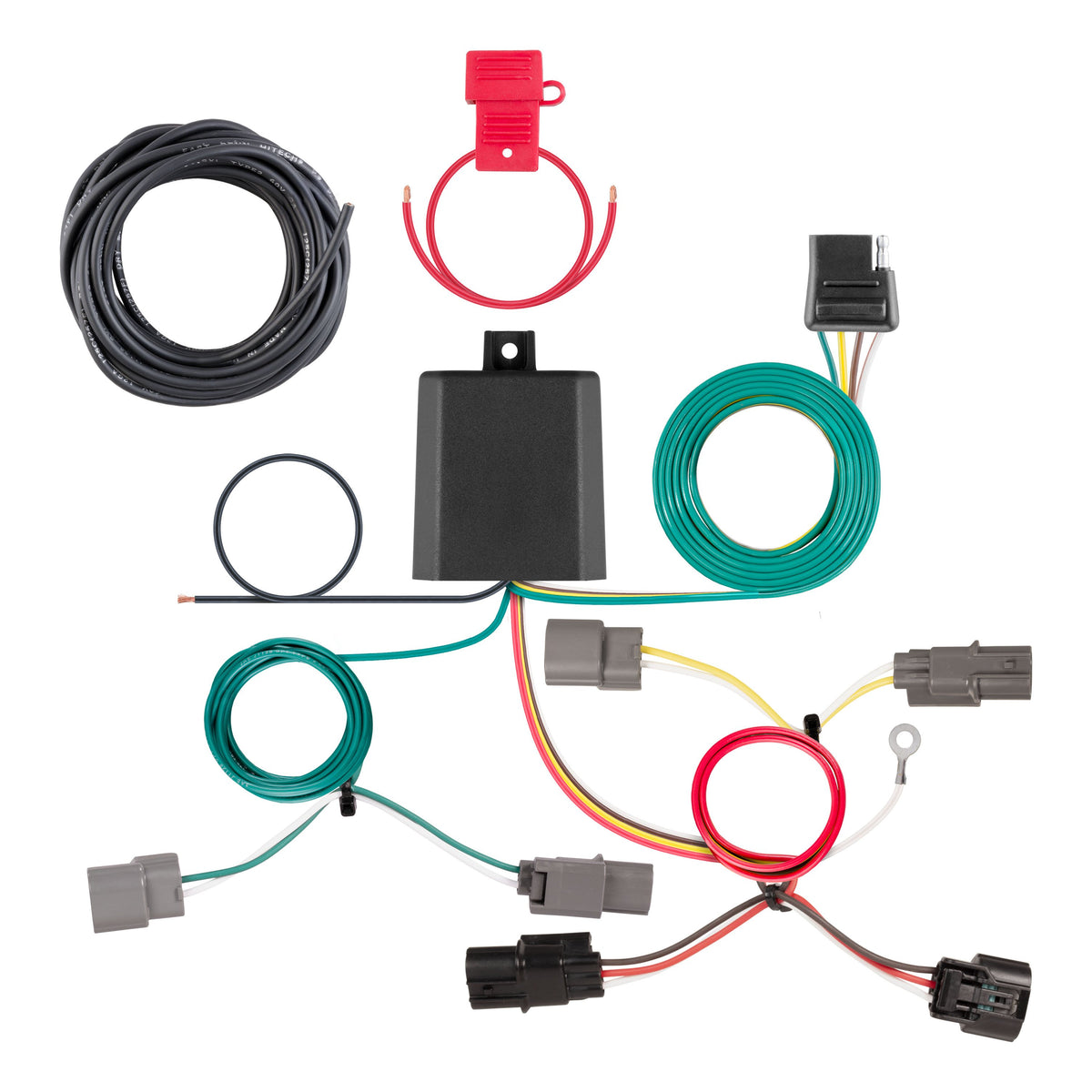 CURT 56508 Vehicle-Side Custom 4-Pin Trailer Wiring Harness, Fits Select Honda Civic