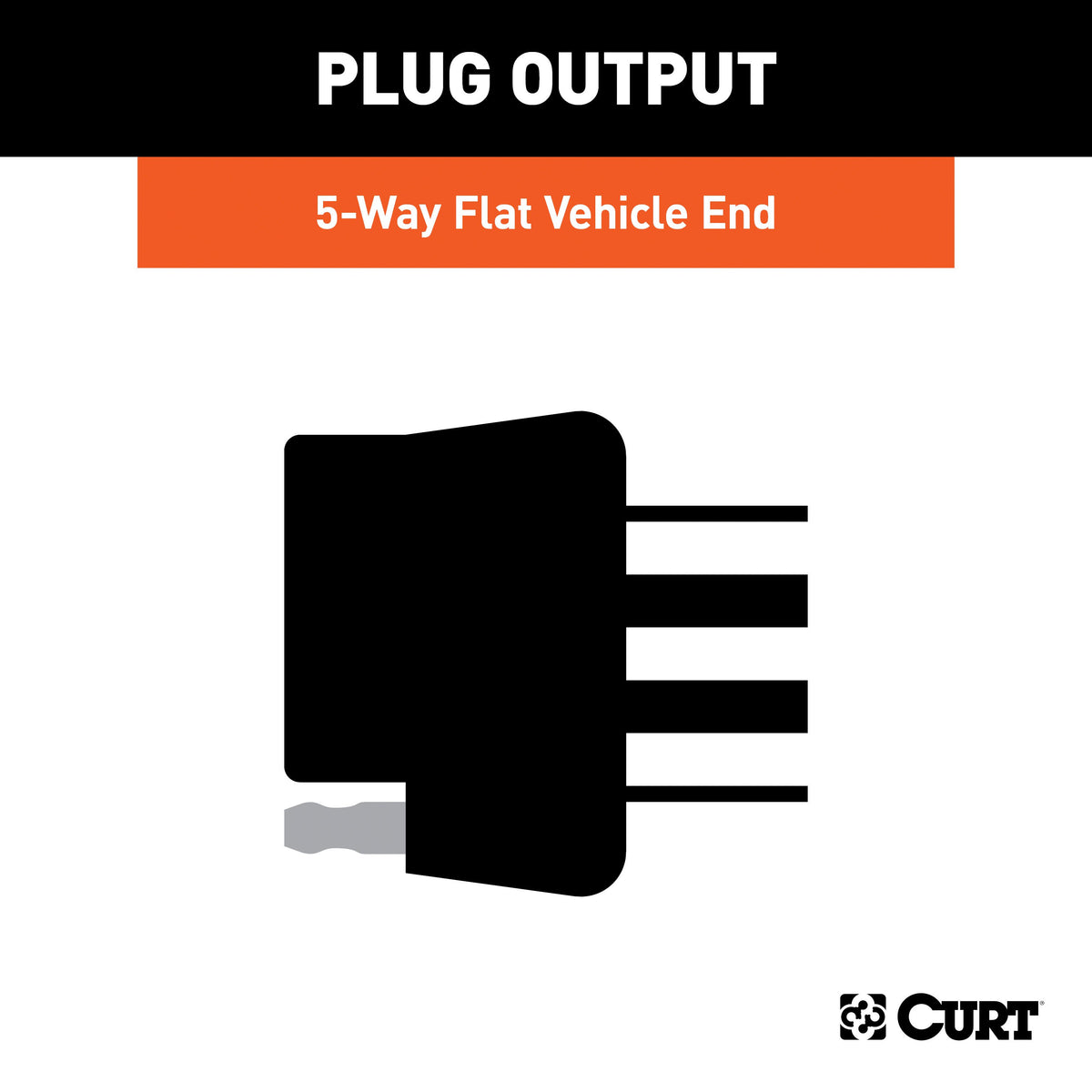 CURT 56513 Vehicle-Side Custom 5-Wire Trailer Wiring Harness, Fits Select Toyota Tacoma, Hilux, T-100 Pickup