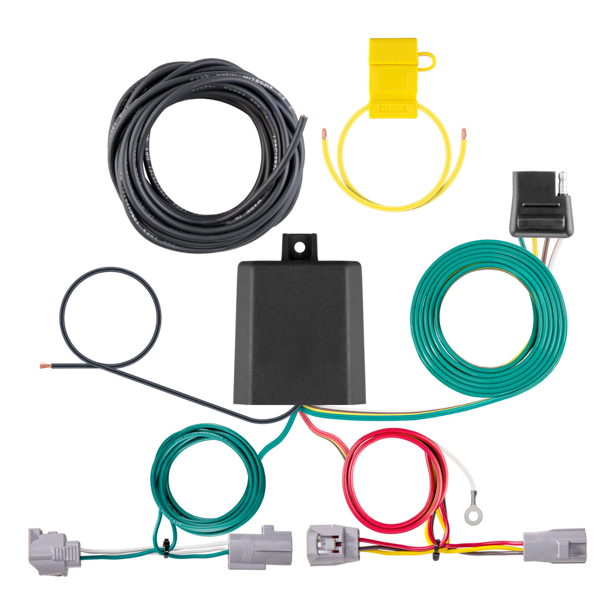CURT 56517 Vehicle-Side Custom 4-Pin Trailer Wiring Harness, Fits Select Toyota Corolla Cross, C-HR