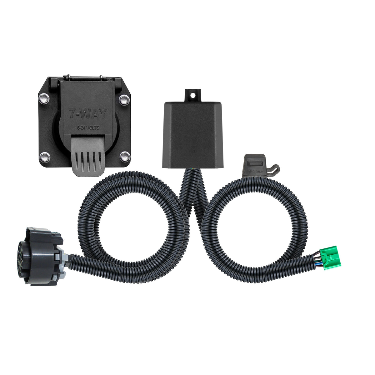 CURT 56518 Vehicle-Side Custom RV Blade 7-Pin Trailer Wiring Harness, Fits Select Honda Pilot