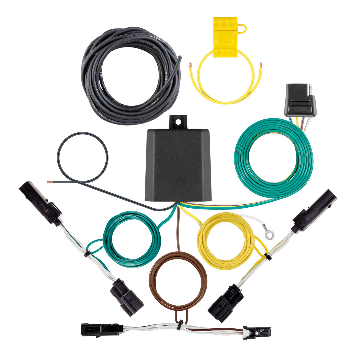 CURT 56521 Vehicle-Side Custom 4-Pin Trailer Wiring Harness, Fits Select Chevrolet Bolt EUV