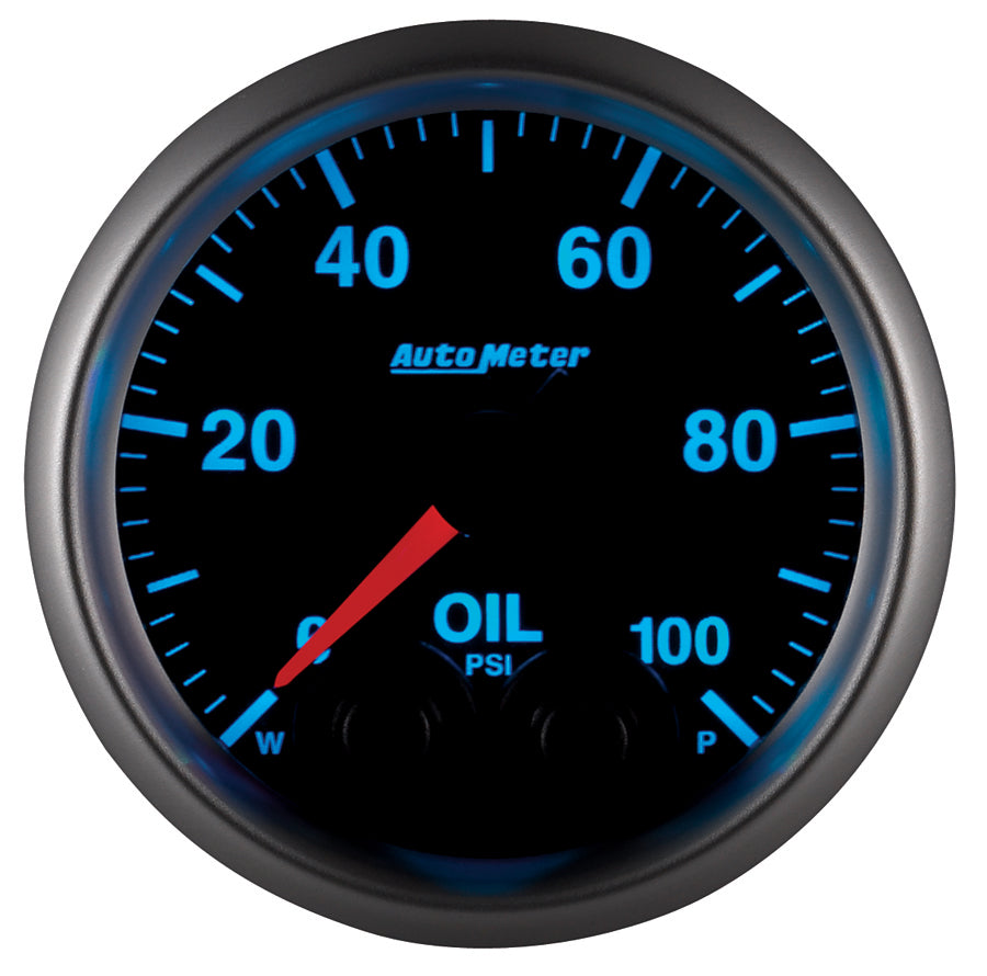 Autometer Elite 52mm Oil Pressure Peak and Warn Gauge w/ Electonic Control - 5652