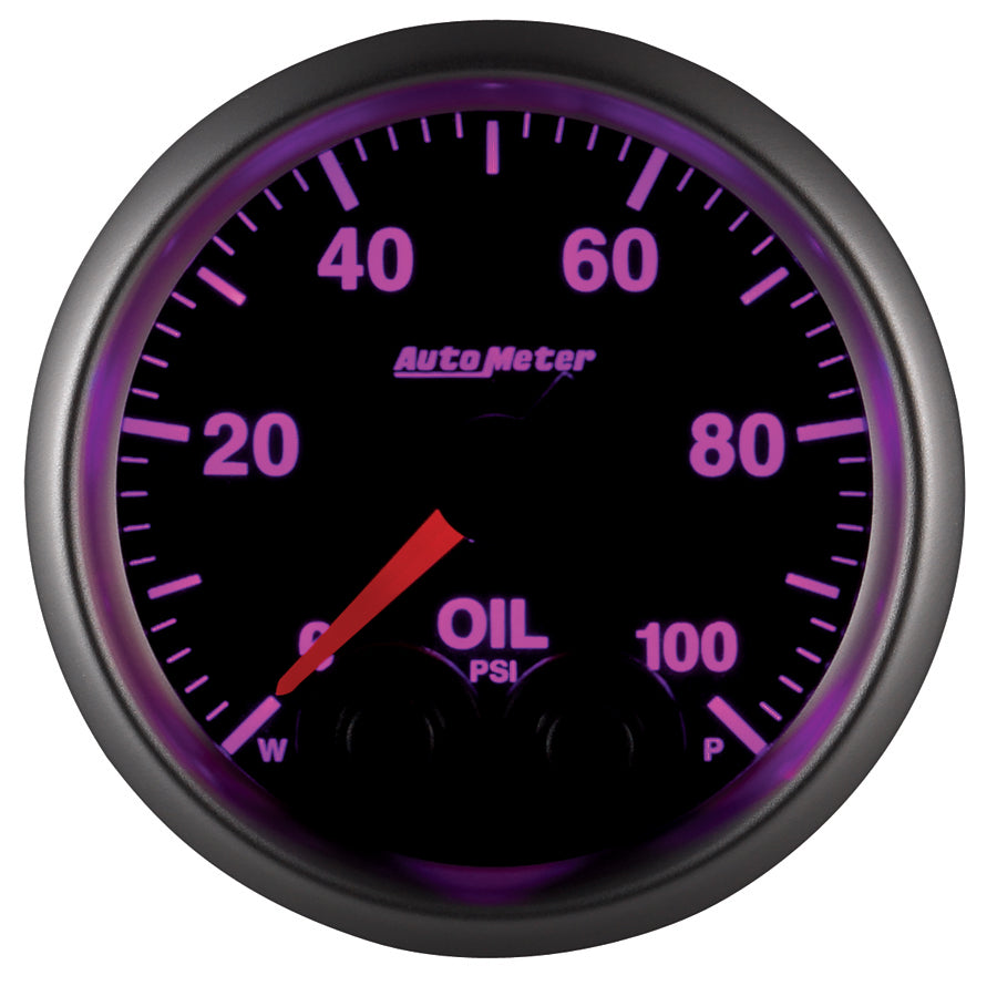 Autometer Elite 52mm Oil Pressure Peak and Warn Gauge w/ Electonic Control - 5652