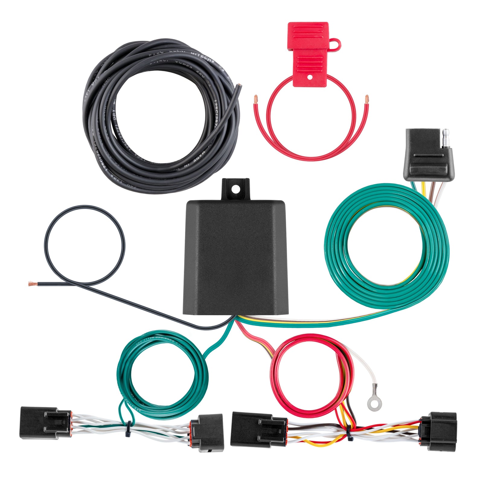 CURT 56535 Vehicle-Side Custom 4-Pin Trailer Wiring Harness, Fits Select Hyundai Kona