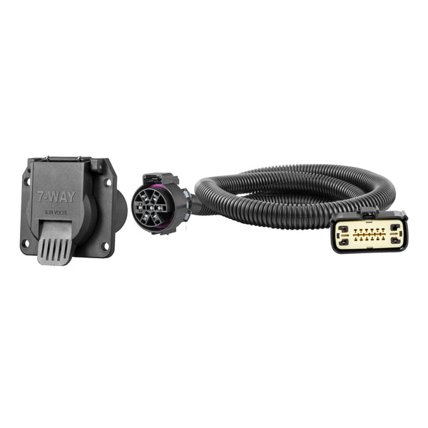 CURT 56537 Vehicle-Side Custom RV Blade 7-Pin Trailer Wiring Harness, Fits Select Buick Enclave, Chevrolet Traverse (Except Limited), GMC Acadia (New Body Style)