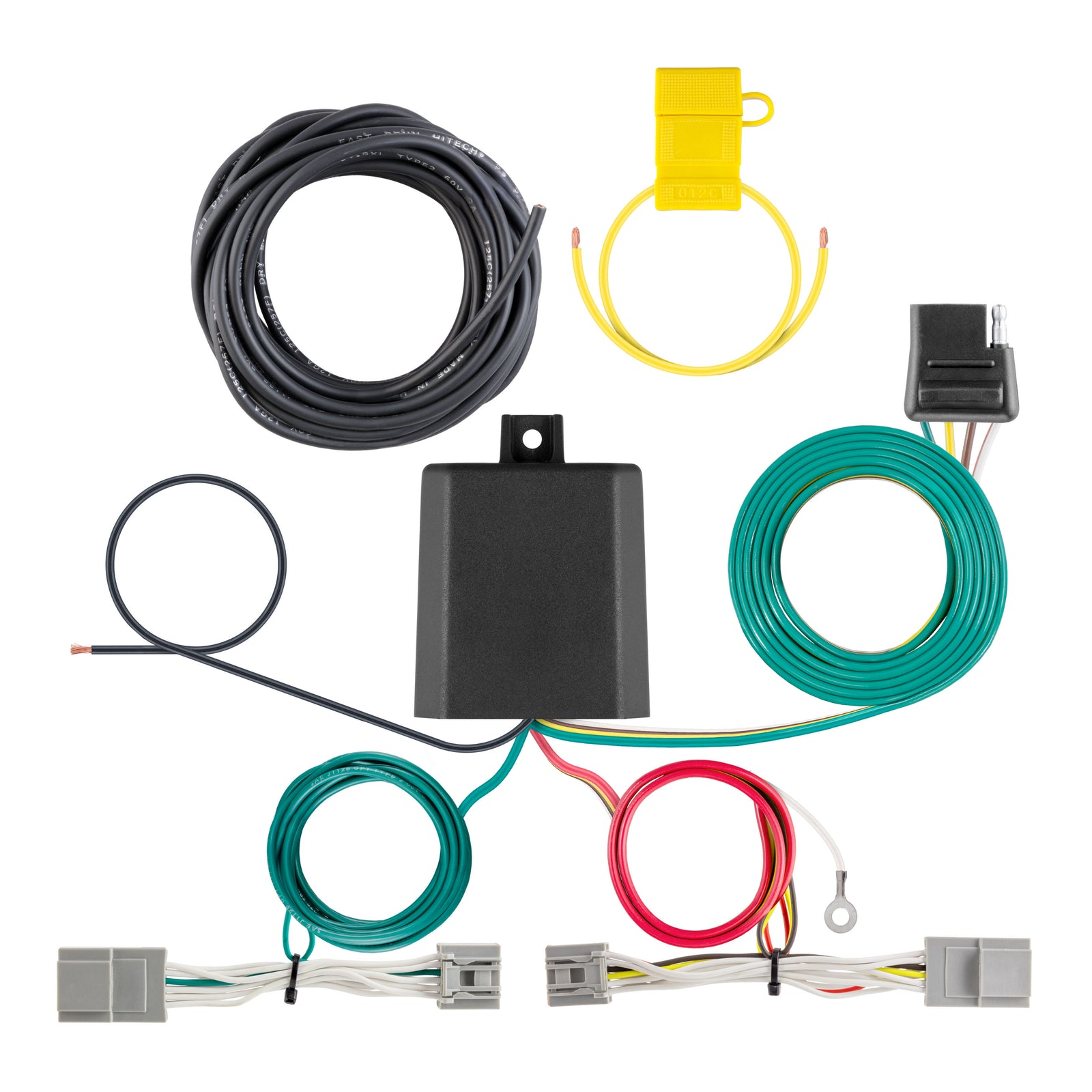 CURT 56539 Vehicle-Side Custom 4-Pin Trailer Wiring Harness, Fits Select Lincoln Nautilus